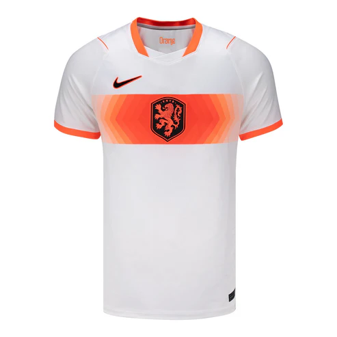 White · orange gradient chest band · microscopic gradients