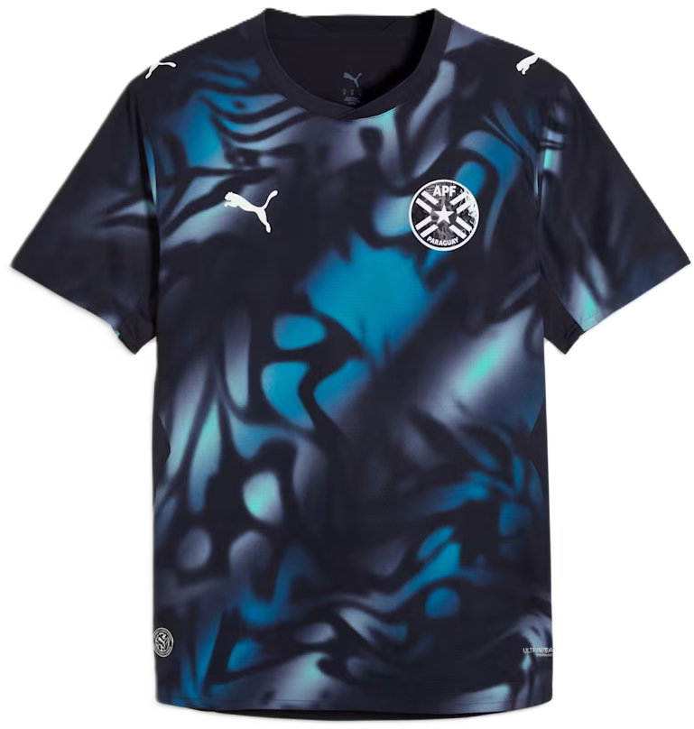 Black-and-teal camo · movement · unpredictability