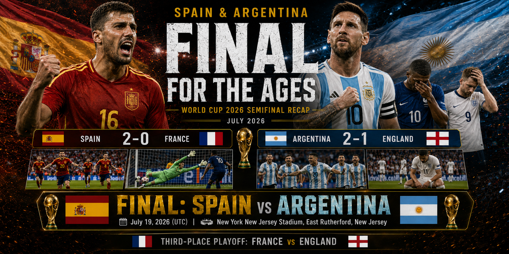 FIFA World Cup 2026 Semifinal Recap: Spain and Argentina Set Up a Final for the Ages | Fanorate